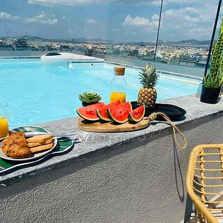 New 2Bd Aprt With Shared Rooftop Pool E2 Athènes Extérieur photo