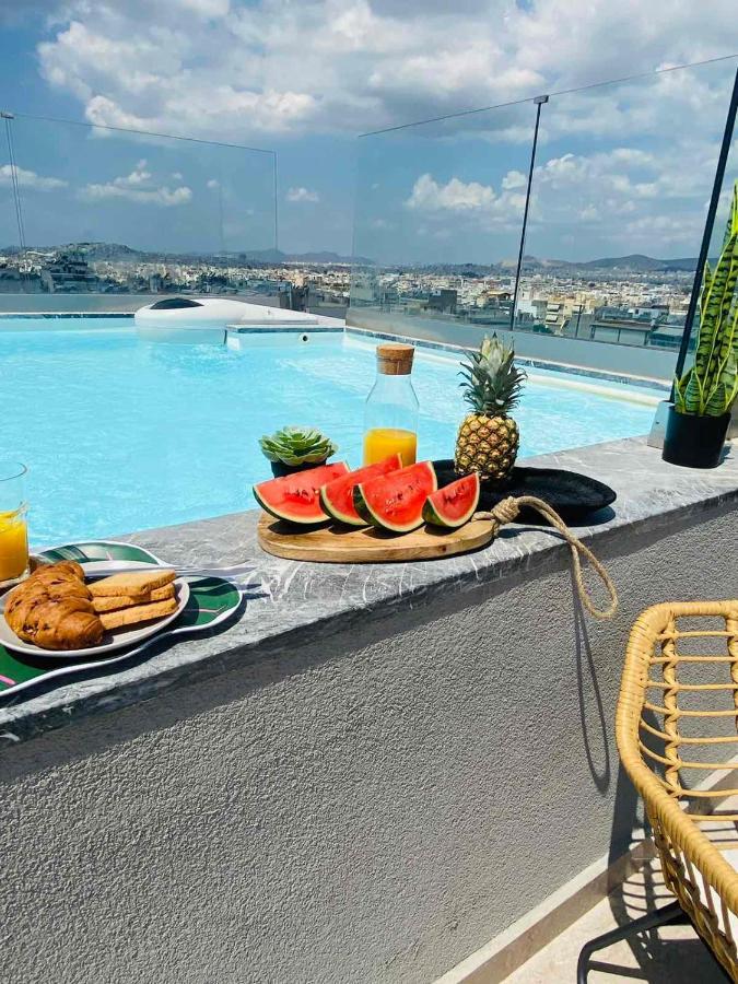 New 2Bd Aprt With Shared Rooftop Pool E2 Athènes Extérieur photo